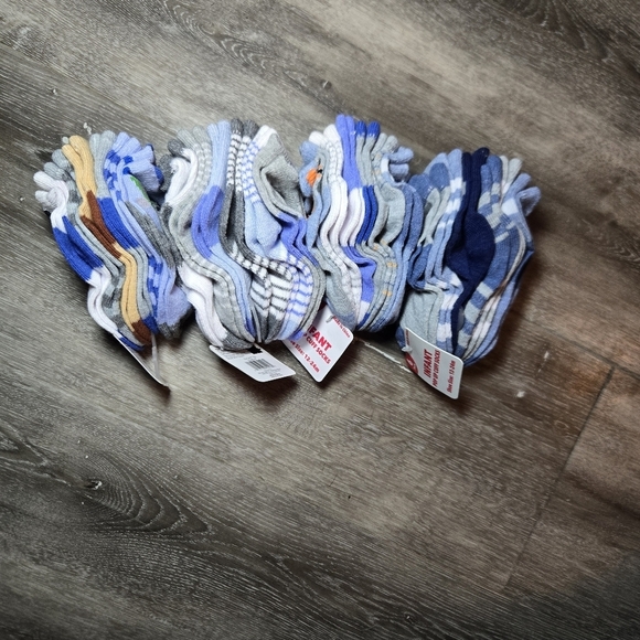 20 PK OFLOW CUT SOCKS toddler Multicolor NWT - Picture 3 of 4